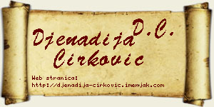 Đenadija Ćirković vizit kartica